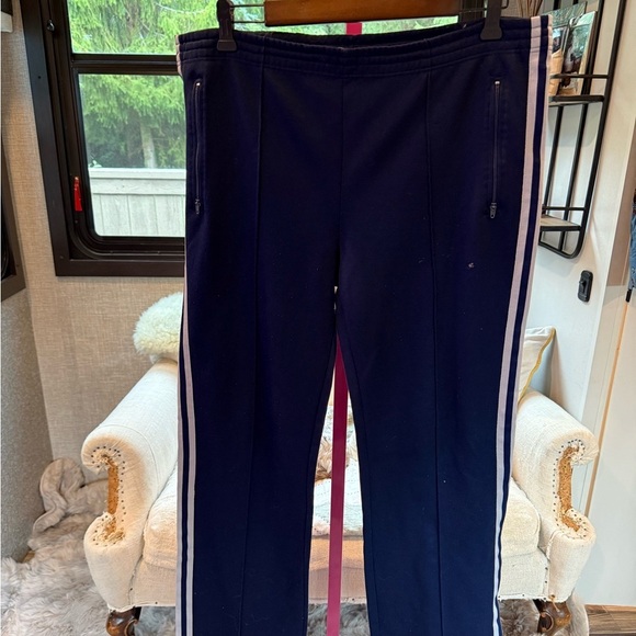 adidas Other - VINTAGE Adidas Navy Blue Track Pants with White Stripes men’s medium